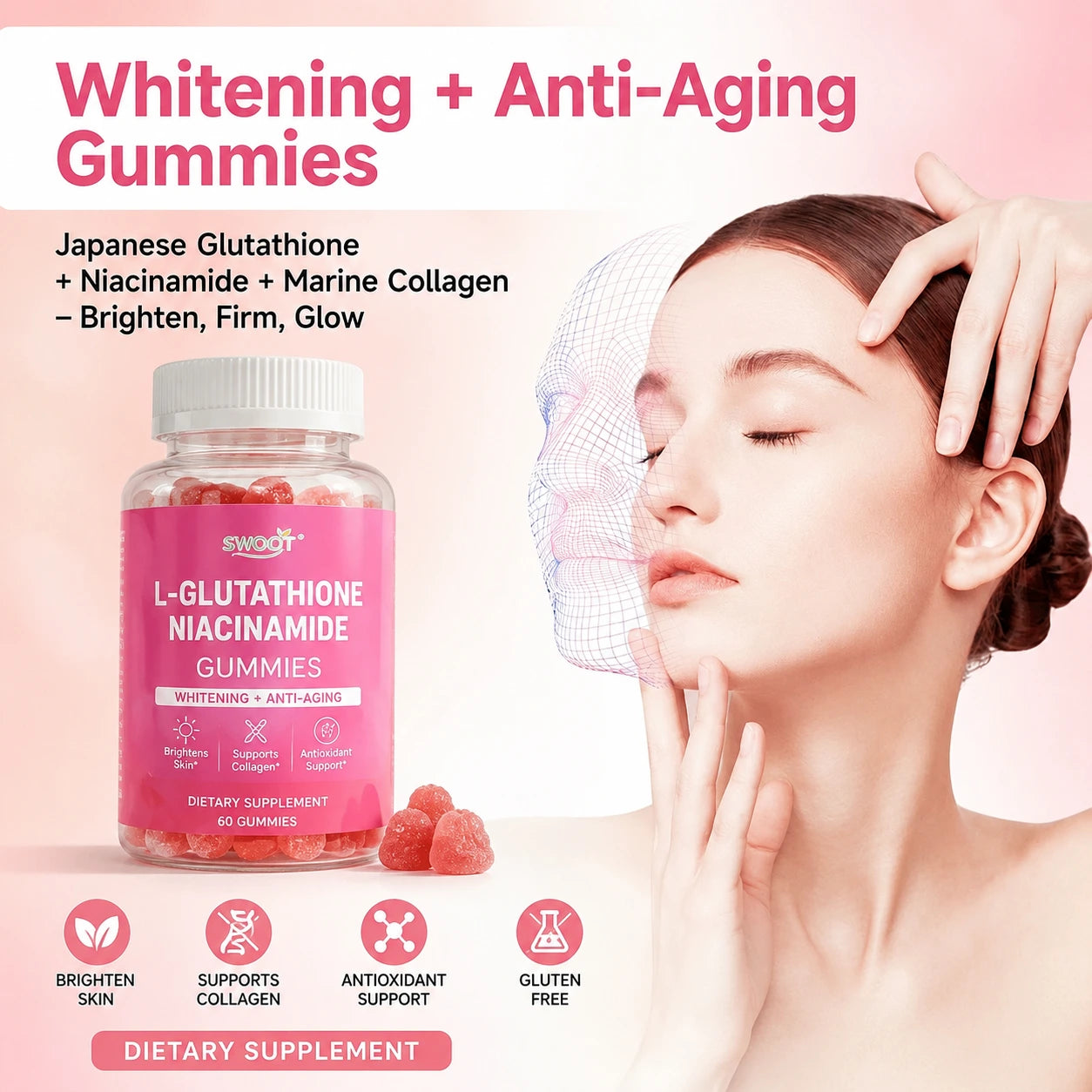 Glutathione Skin Whitening Gummies