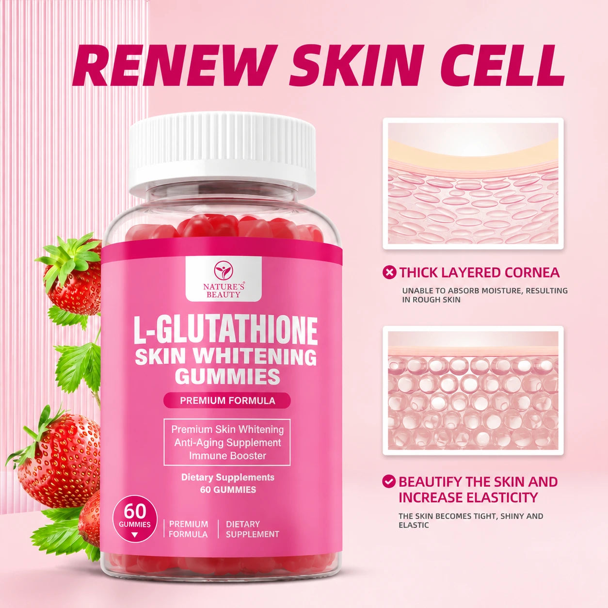 Glutathione Skin Whitening Gummies
