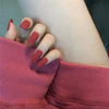 Finished Manicure with False Nails